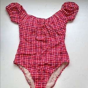 Aerie Off The Shoulder One Piece Swimsuit